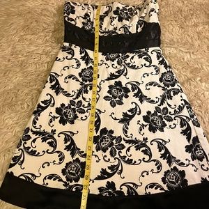 Brocade Strapless Dress